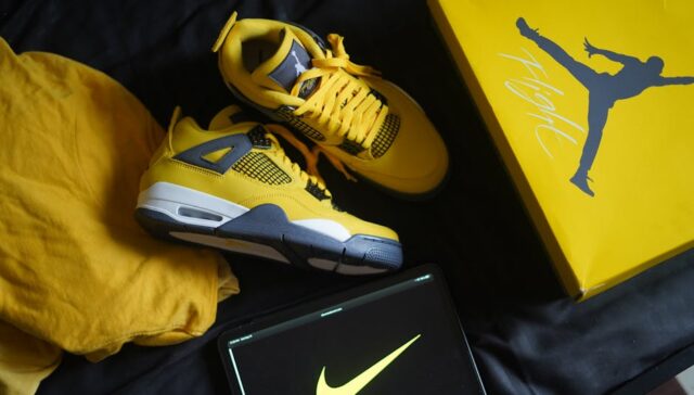 Vibrant custom printed box opening to reveal product inside with brand story elements like icons and colors matching the product high resolution lifestyle shot