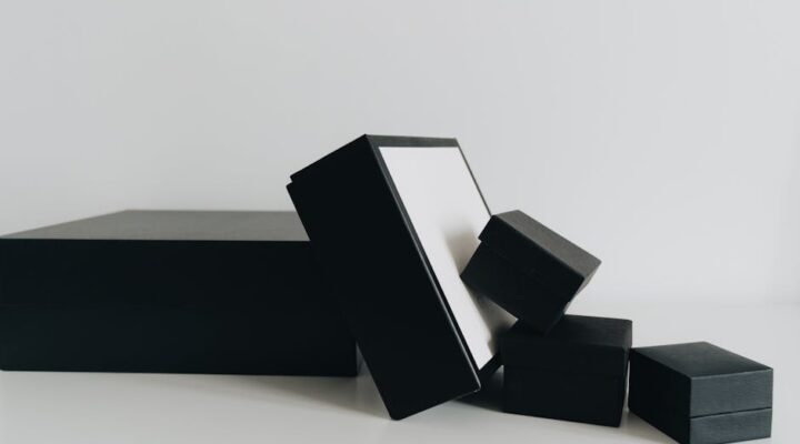 custom printed cardboard boxes stacked with company branding