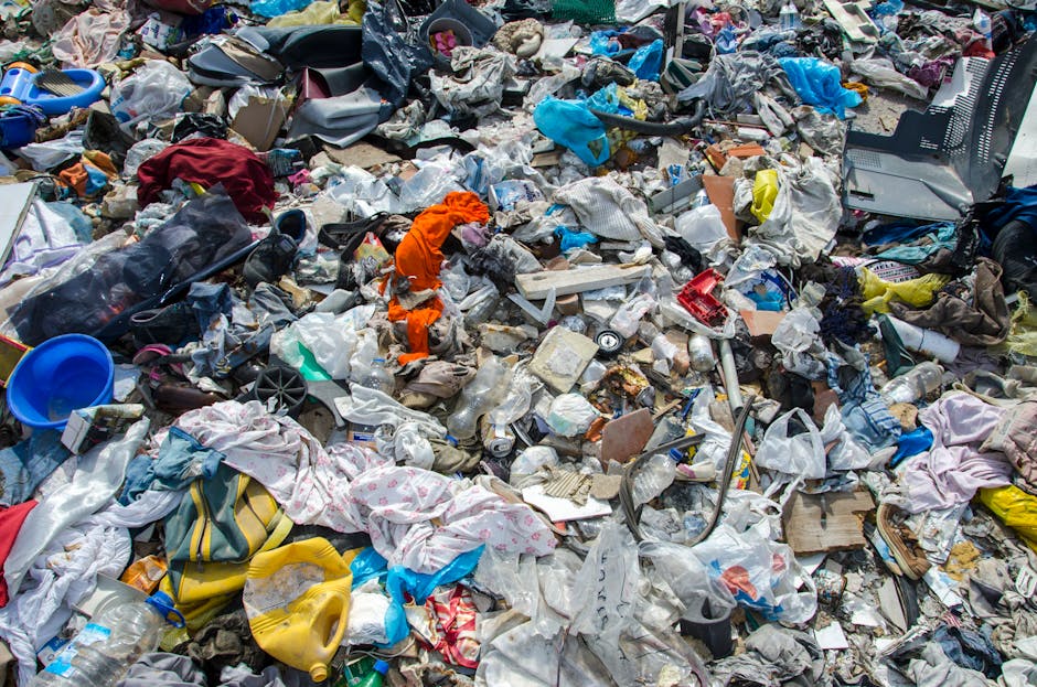 Infographic style image showing global urbanization stats with icons of paper based custom boxes replacing plastic urban waste piles transforming into recycling cycles