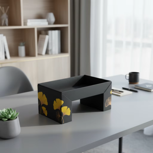 Custom Eco-Friendly Black Kraft Paper Box