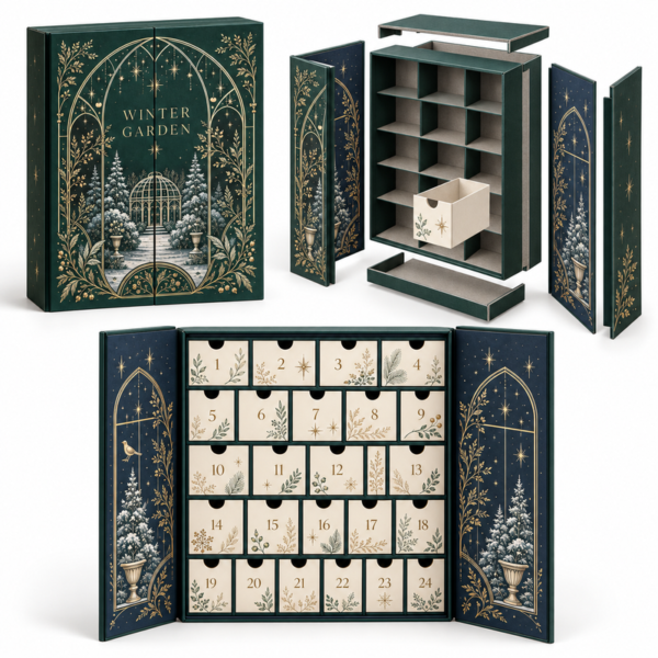 A Simple Recycled Materials Advent Calendar Packaging