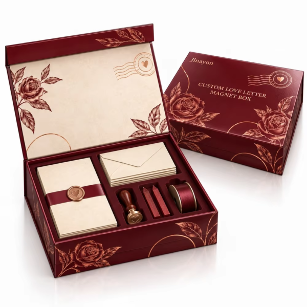 Printed Custom Logo Love Letter Magnet Box Valentine's Day